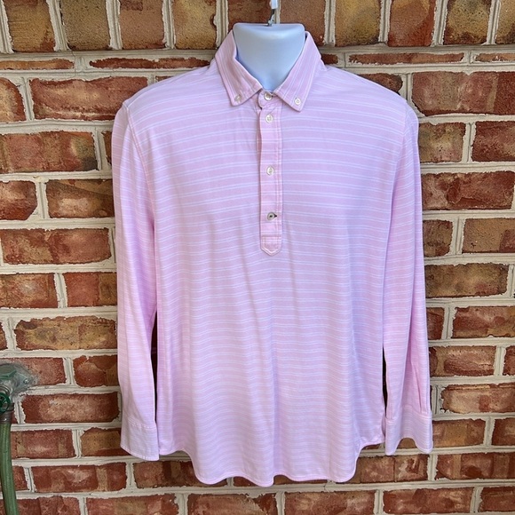 True Measure of a man partial button down collared long sleeve shirt. Medium - Picture 1 of 4